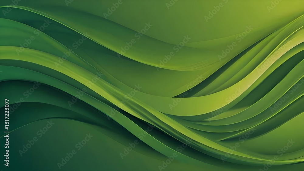 Vibrant Abstract Green Wavy Background with Smooth Gradient and Light Effects Vibrant Abstract Green Wavy Background with Smooth Gradient and Light Effects