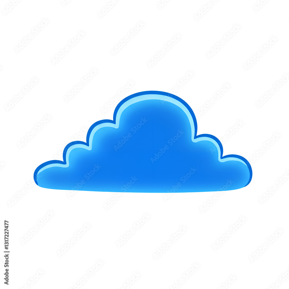 Bright Blue Neon Cloud Icon Digital Art Graphic Design Element web sky data shape symbol modern Bright Blue Neon Cloud Icon Digital Art Graphic Design Element web sky data shape symbol modern
