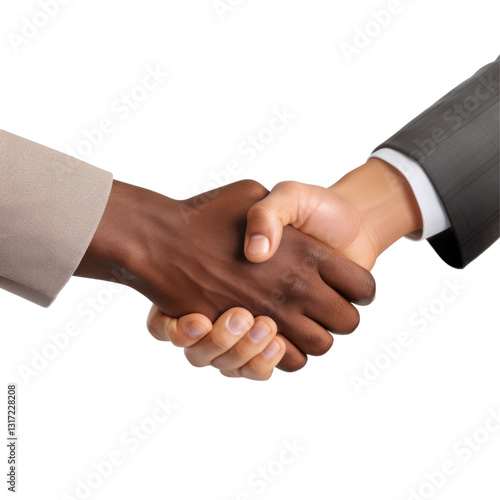 Wallpaper Mural A handshake between a white and black hand Torontodigital.ca