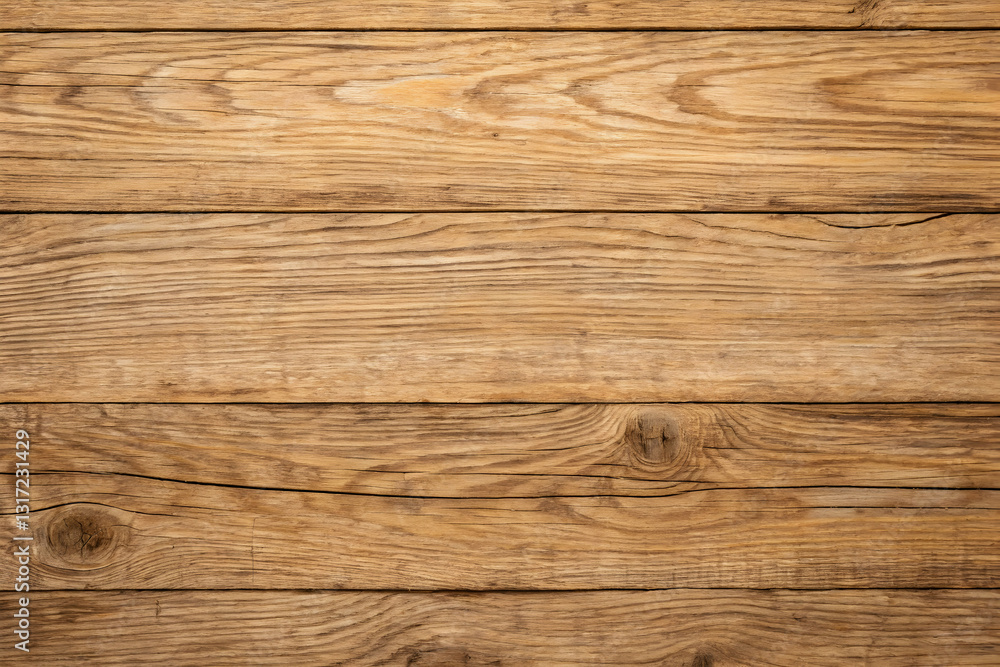 Fototapeta premium Brown wooden planks background texture