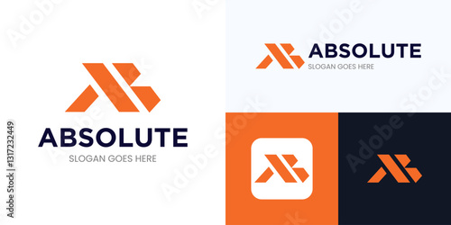 Letter A logo icon design, Creative simple modern icon A for identity symbol, Letter A vector premium illustration, Initial AB logo for Business identity, Technology, Construction, Architecture, ETC.
