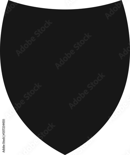 Shield icon. Protect shield security. Badge quality symbol. Logo or emblem. Protection and safeguard symbol Vector illustration