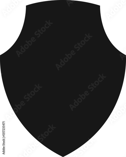 Shield icon. Protect shield security. Badge quality symbol. Logo or emblem. Protection and safeguard symbol Vector illustration