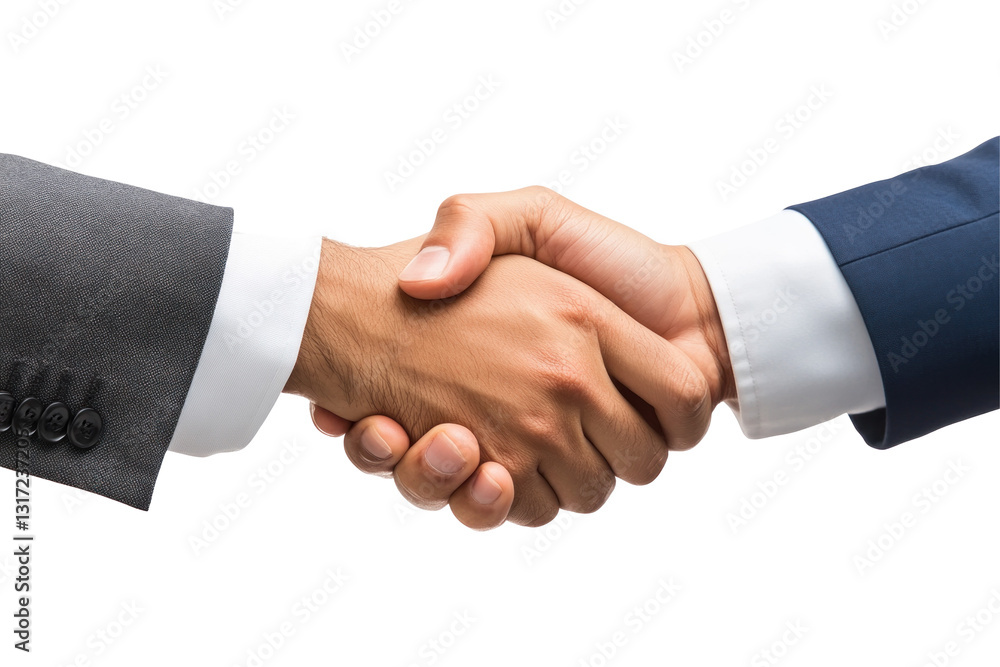 business handshake isolated on white background business handshake isolated on white background