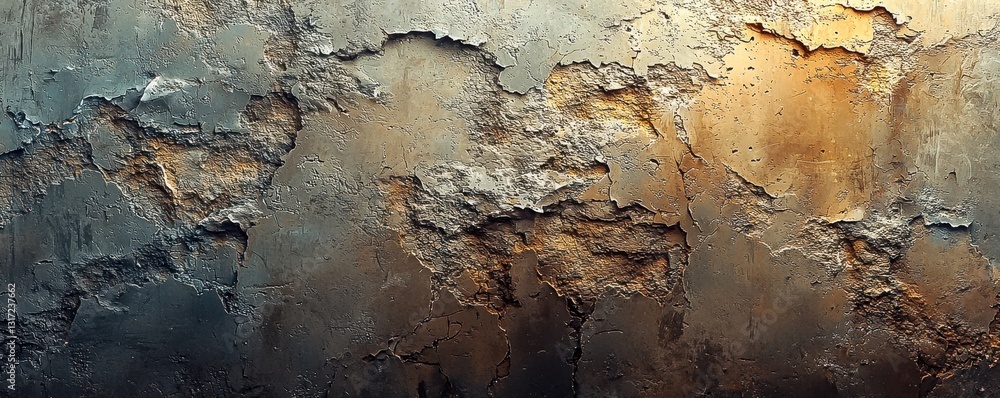 Naklejka premium Abstract closeup of an aged black and brown background featuring corroded metal with dark damaged textures and intriguing corrosion patterns for artistic inspiration