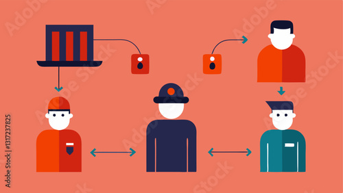 These descriptions can guide vector illustrations that effectively depict the process and security measures involved in prisoner exchanges.