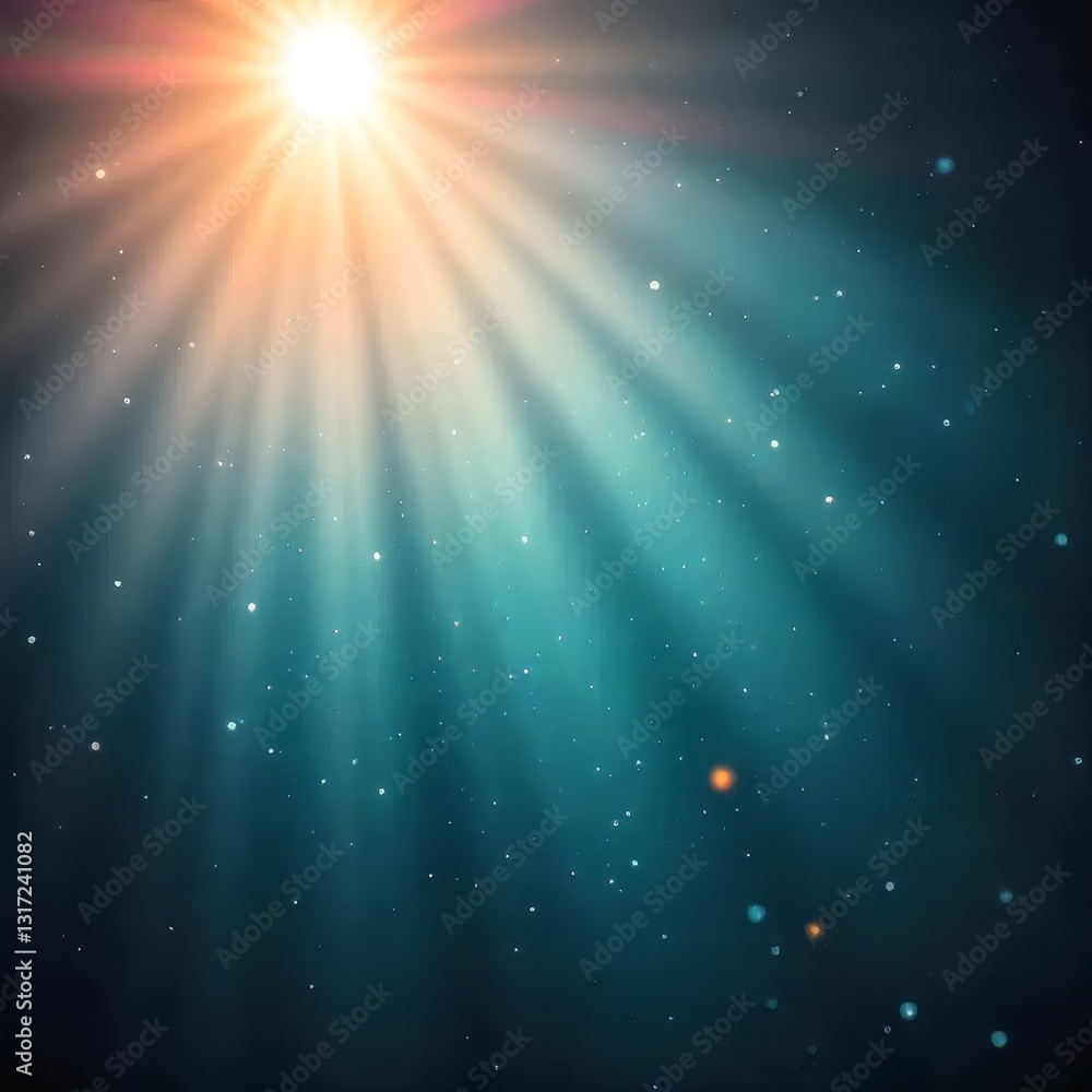 A dramatic image of bright sunlight shining through, creating rays of light that scatter across a dark background. Sparkles and particles float in the air, adding a mystical, ethereal feel. A dramatic image of bright sunlight shining through, creating rays of light that scatter across a dark background. Sparkles and particles float in the air, adding a mystical, ethereal feel.