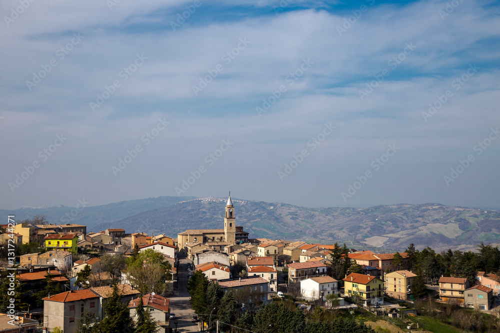Fototapeta premium Roccaspinalveti Chieti Abruzzo
