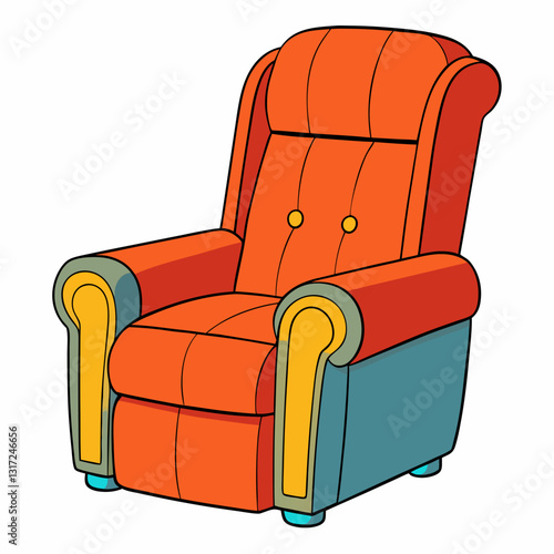 recliner isolated on white