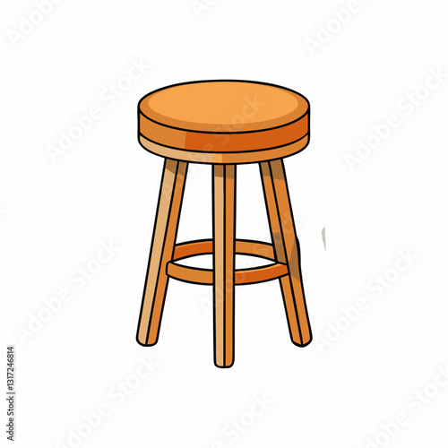 stool isolated on white
