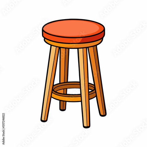 stool isolated on white