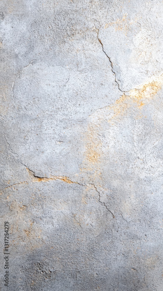 Obraz premium Smooth Grey Concrete Wall Background with Texture and Cracks for Versatile Design Use