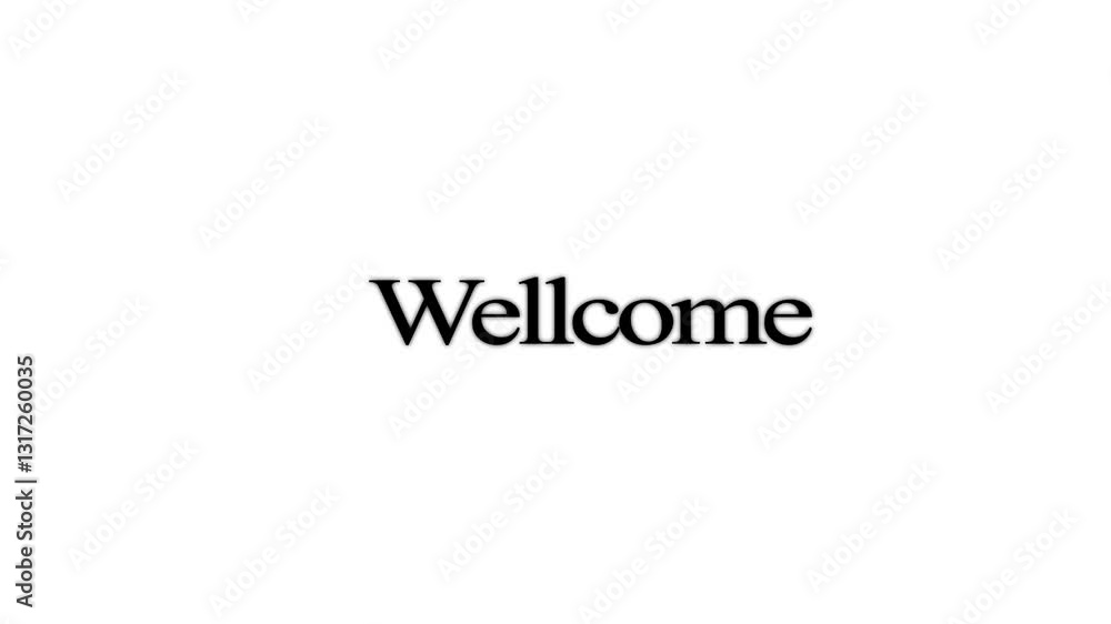 Wellcome text animation Wellcome text animation