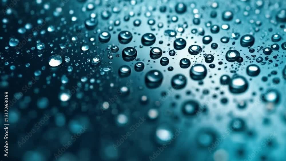 A deep teal-blue shimmering surface covered in delicate water droplets, each droplet acting as a tiny prism reflecting the ambient light in ultra-HD clarity.
A deep teal-blue shimmering surface covered in delicate water droplets, each droplet acting as a tiny prism reflecting the ambient light in ultra-HD clarity.
