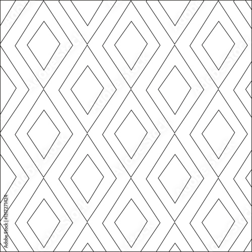 Minimalist Geometric Diamond Line Pattern – Seamless Abstract Design