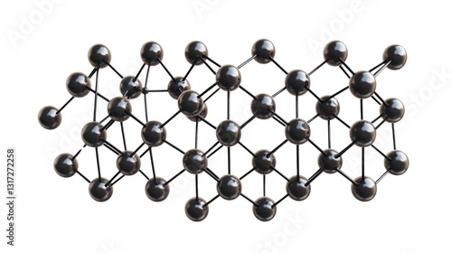 The intricate arrangement of carbon atoms forms a hexagonal lattice, showcasing the unique properties of graphene in advanced material science applications