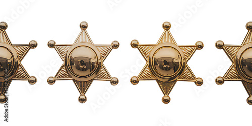Two Golden Sheriff Stars