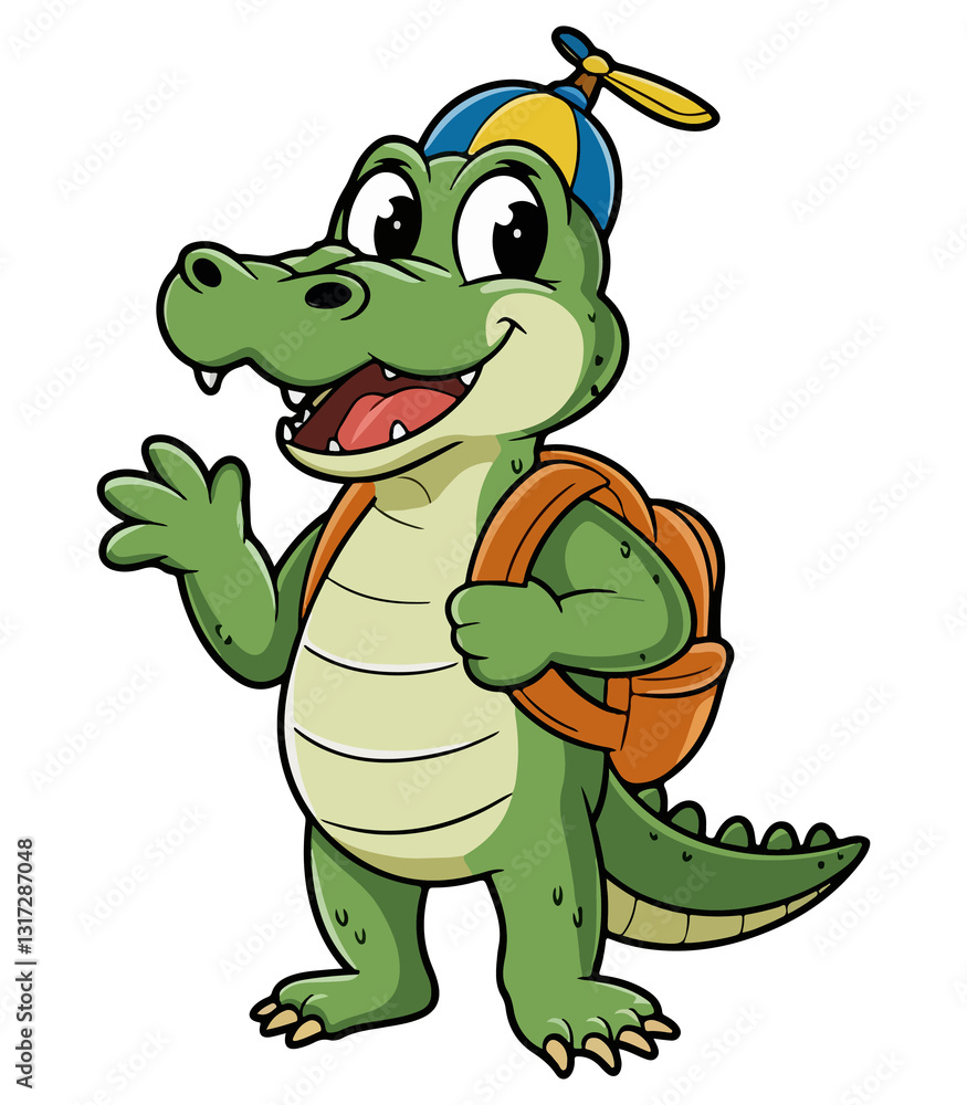 Fototapeta premium Crocodile Clipart