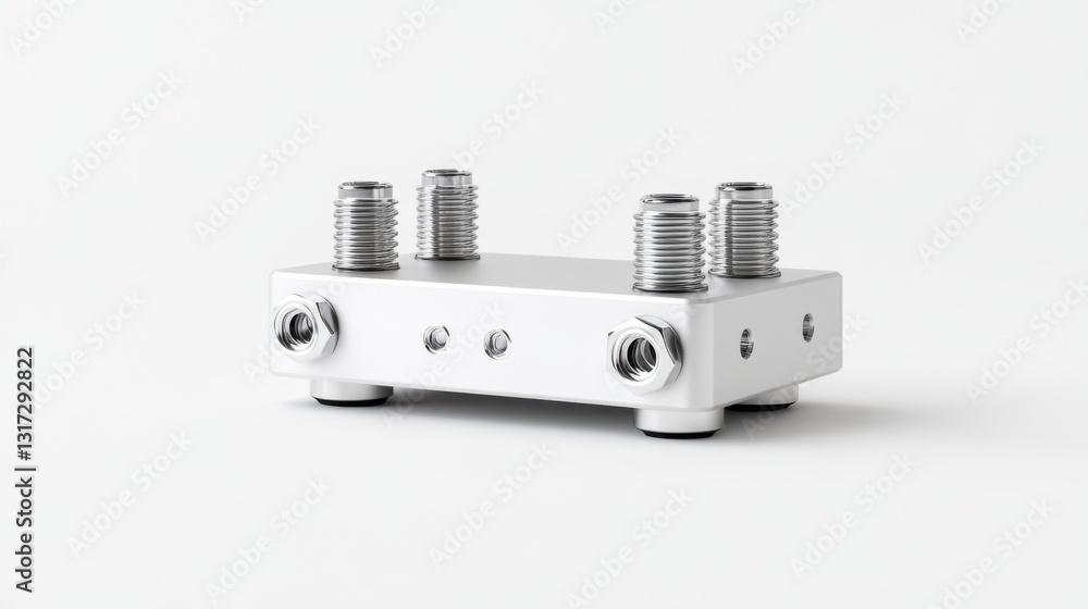 Metallic Connector Box with Multiple Ports and High-Quality Finish for Industrial Use and Electrical Components Metallic Connector Box with Multiple Ports and High-Quality Finish for Industrial Use and Electrical Components