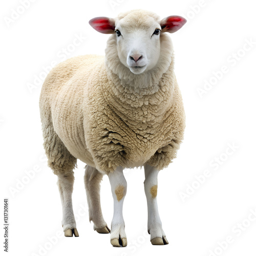 sheep isolated on white
