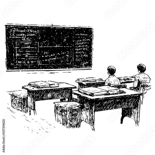 Class in a quaint learning space featuring students engaged with lessons from the past