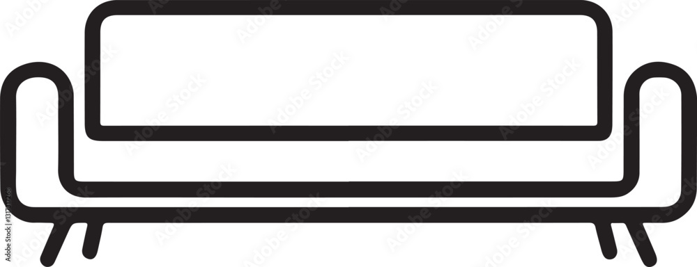 sofa flat and minimal vector art illustration on a white background.
sofa flat and minimal vector art illustration on a white background.