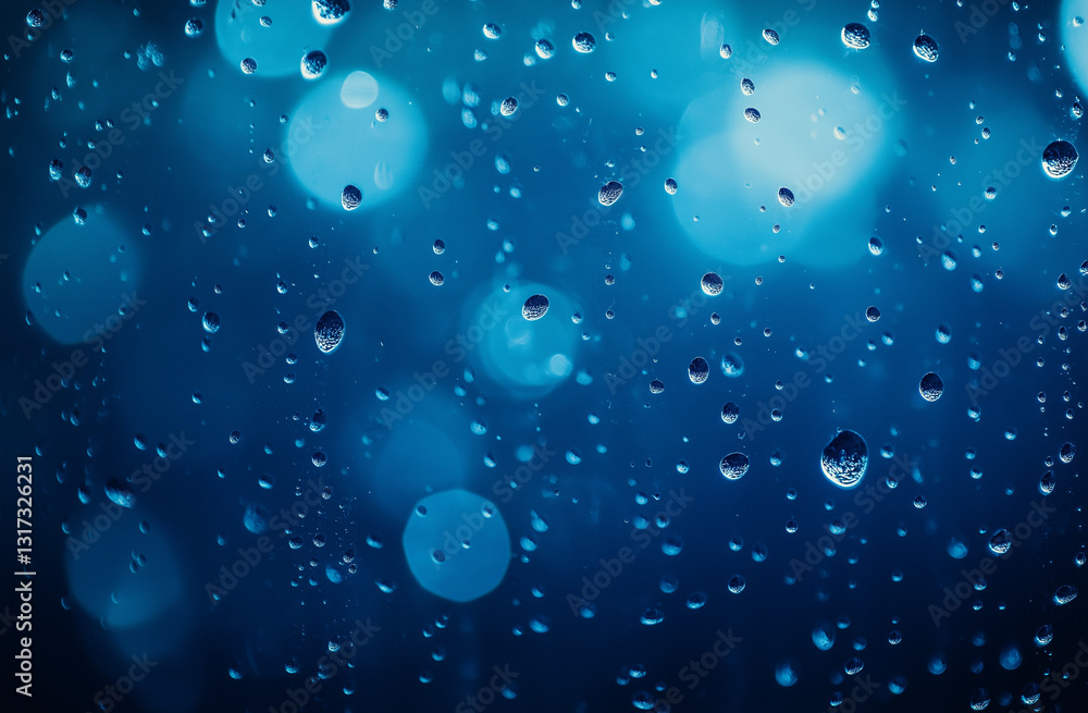 custom made wallpaper toronto digitalDark Blue Abstract Background with Water Droplets, Fog, and Bubbles – High-Quality Texture for Design and Creative Projects







