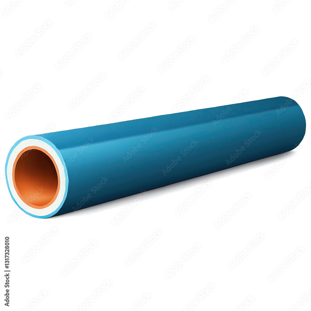 Futuristic blue cylindrical tube with a glowing edge against a dark background, showcasing a sleek design Futuristic blue cylindrical tube with a glowing edge against a dark background, showcasing a sleek design