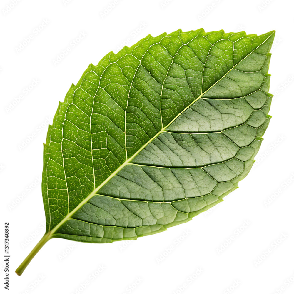 Obraz premium Single Green Leaf Close-up