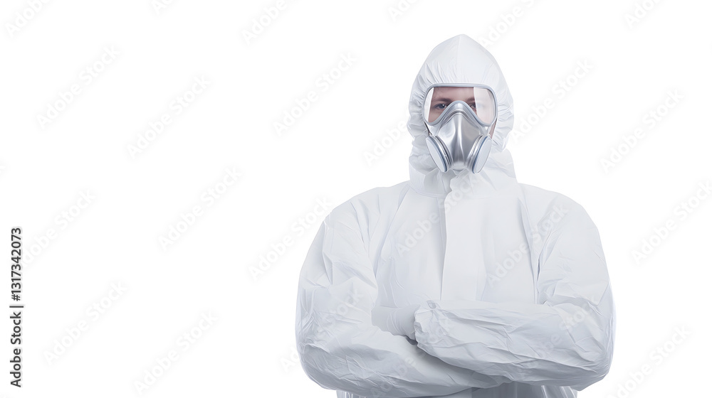 Two people in white hazmat suits with silver reflective accents, symbolizing protection in hazardous environments.
Two people in white hazmat suits with silver reflective accents, symbolizing protection in hazardous environments.