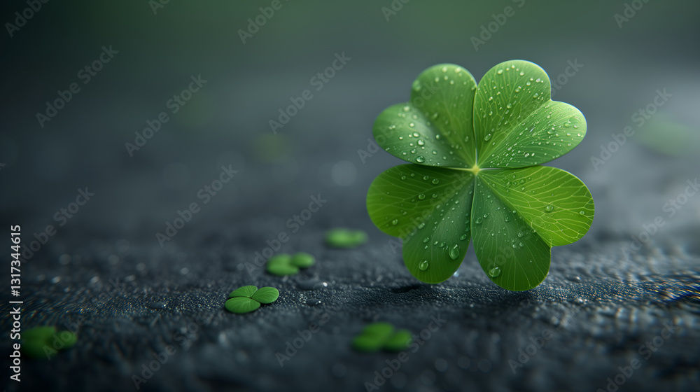 Naklejka premium green sprout on the ground