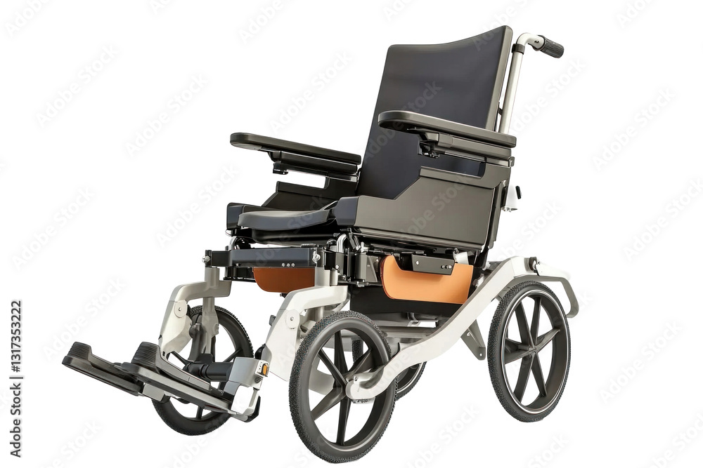 Fototapeta premium wheelchair on white background