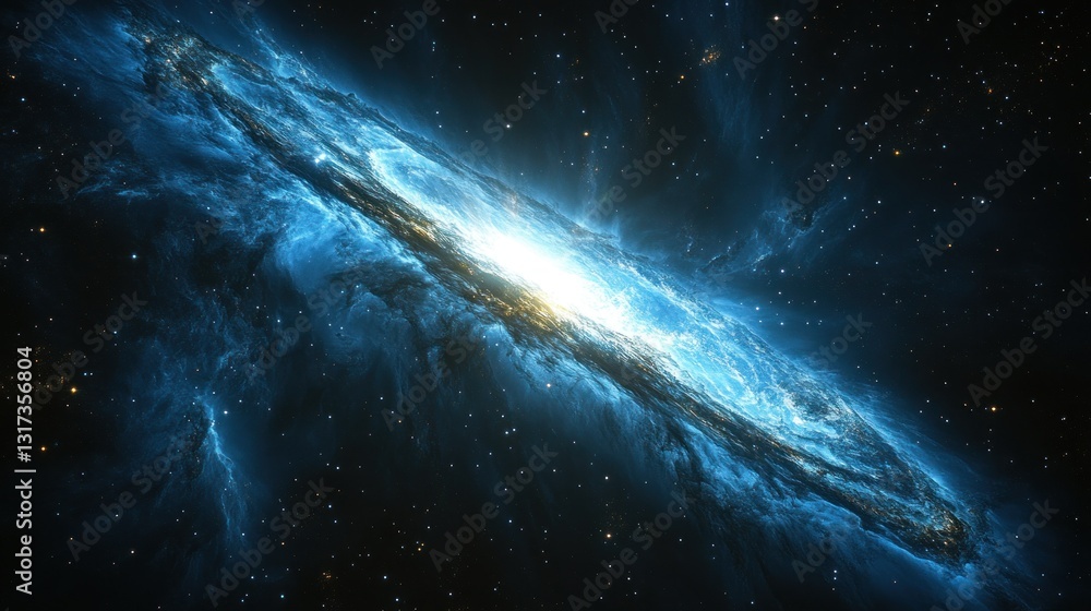 Obraz premium Cosmic spiral galaxy (1)