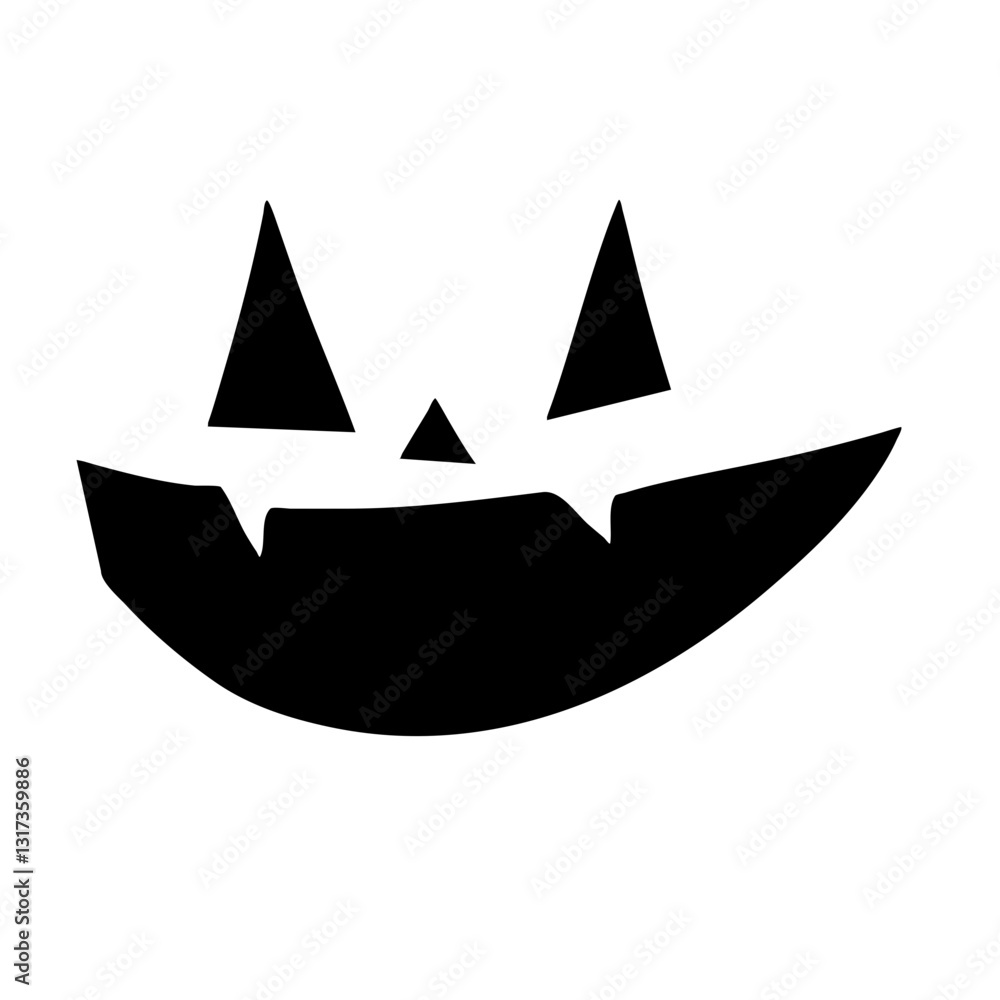 Fototapeta premium Halloween face icon