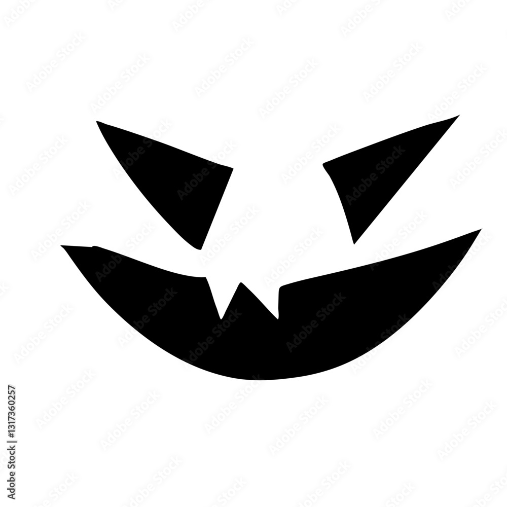 Fototapeta premium Halloween face icon 