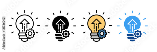 Innovation Icon Set Multiple Style Collection