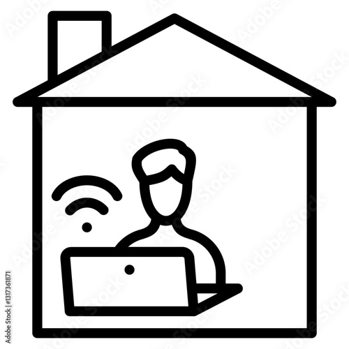 Work From Home Icon