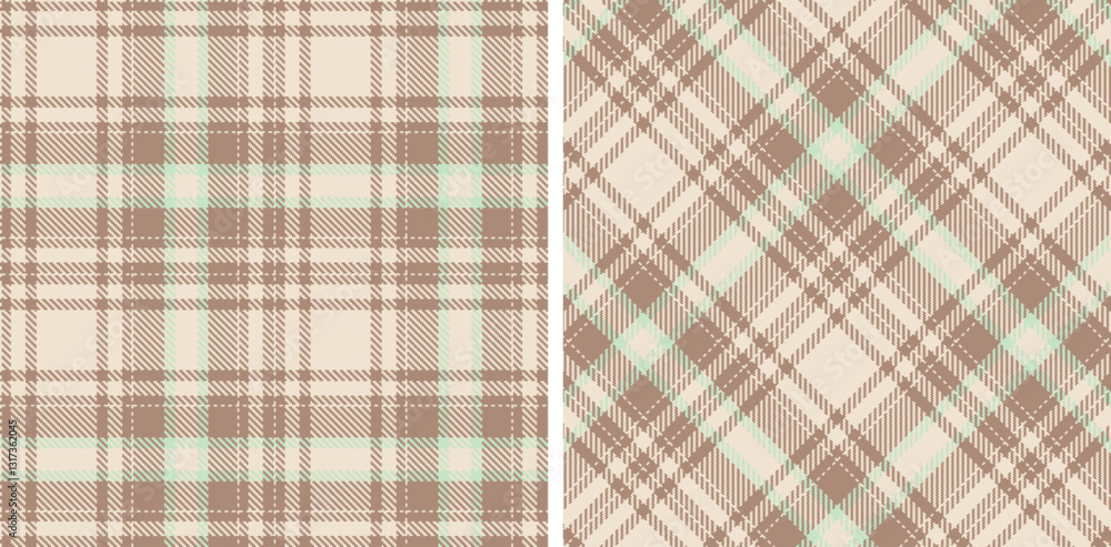 Pastel Seamless Tartan in Pale Light Grey tones Fabric Design Pastel Seamless Tartan in Pale Light Grey tones Fabric Design