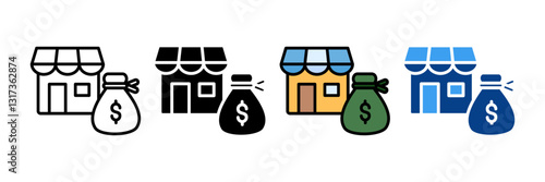 Investment Icon Set Multiple Style Collection