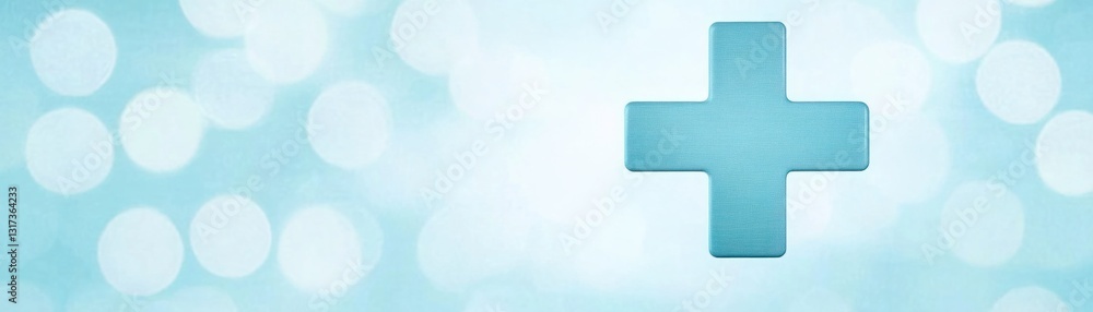Soft Blue Background with Medical Cross Symbol for Healthcare, Wellness, and Medical Themes in Calm and Inviting Atmosphere Soft Blue Background with Medical Cross Symbol for Healthcare, Wellness, and Medical Themes in Calm and Inviting Atmosphere
