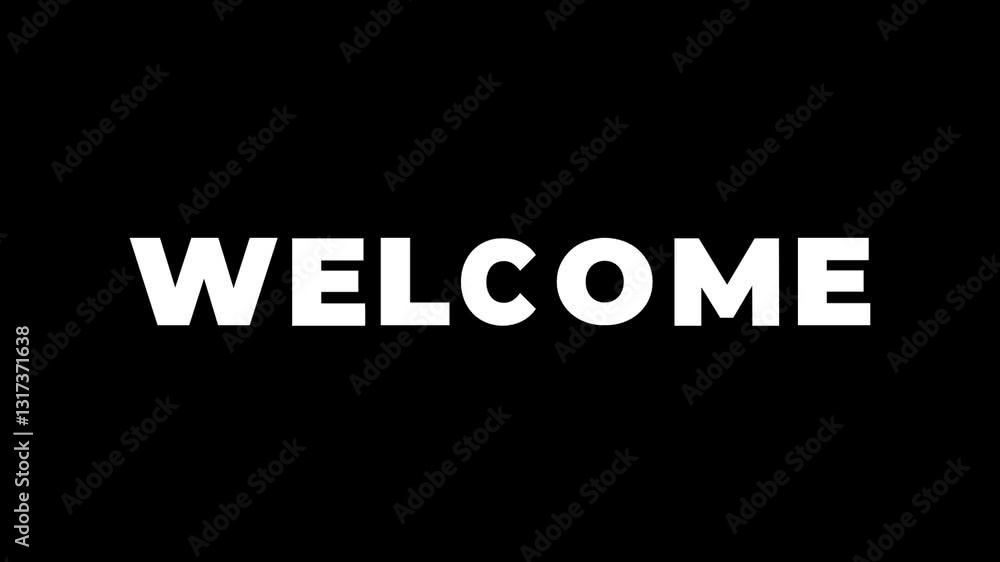 Welcome text Animation, rolling text Welcome text Animation, rolling text