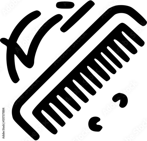  Barbershop Icon  in Linear Style