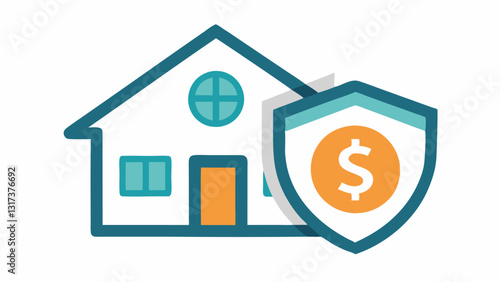 Insurance Costs A house icon with a dollar sign and a shield indicating potential insurance savings or changes due to renting out space through sharing services.