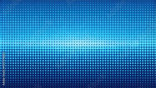 Abstract Blue Circle Pattern Design With A Gradient Effect