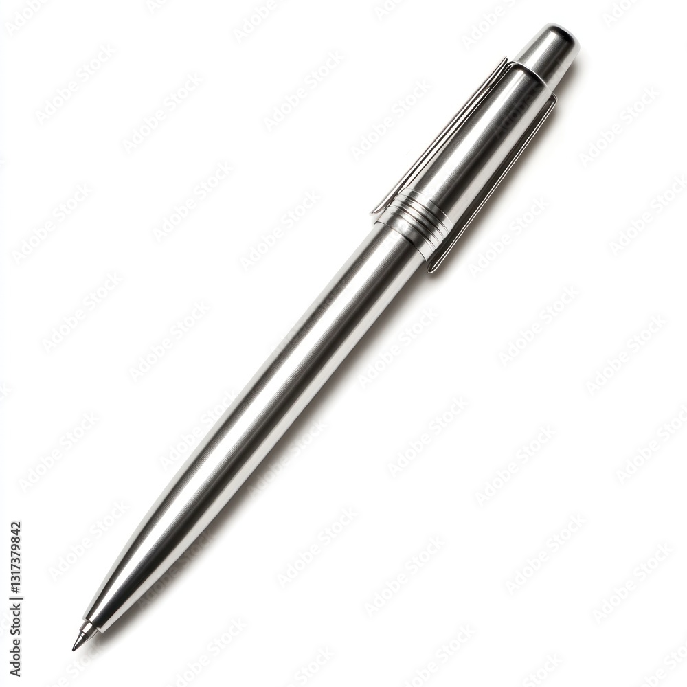Elegant silver ballpoint pen Elegant silver ballpoint pen
