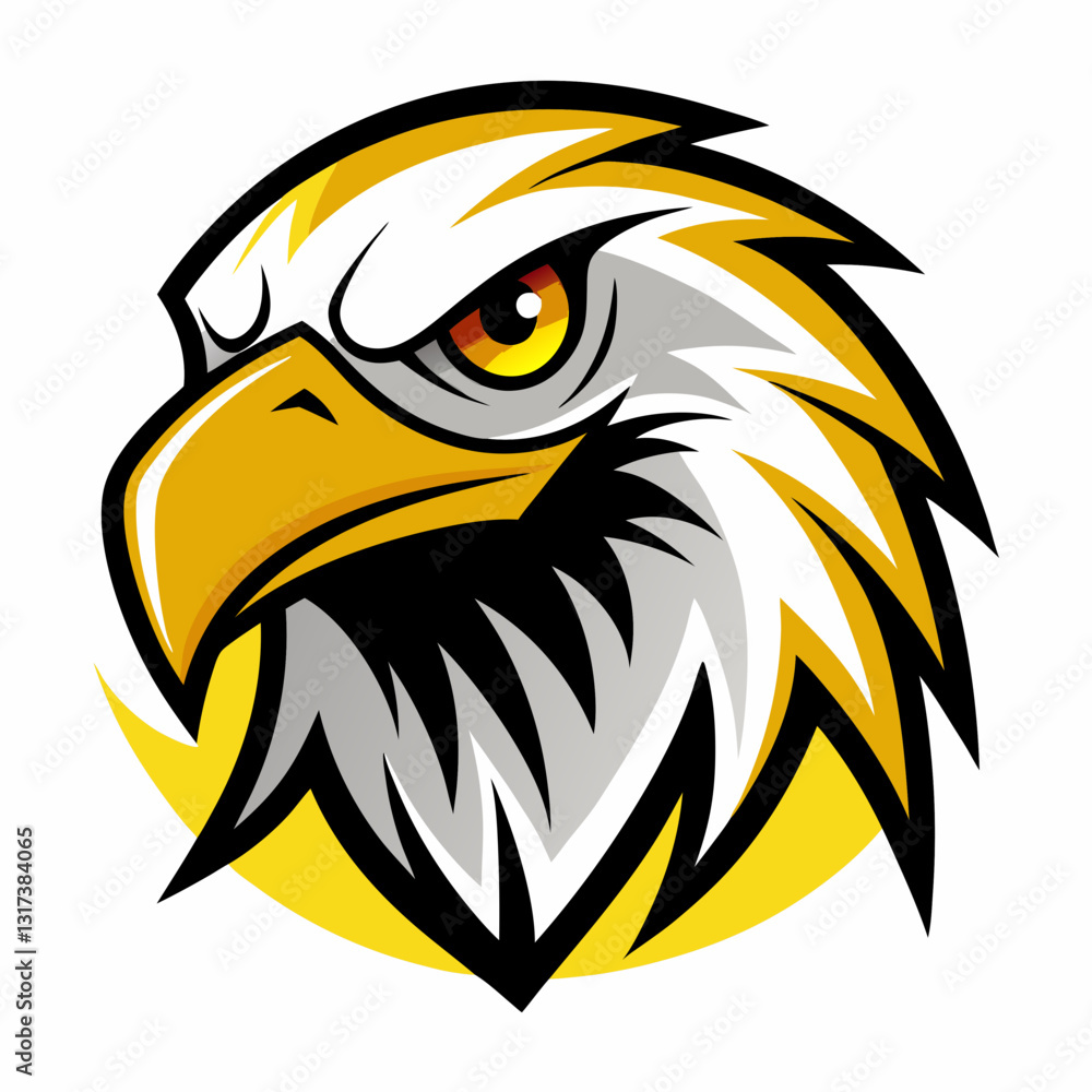 Naklejka premium head of eagle