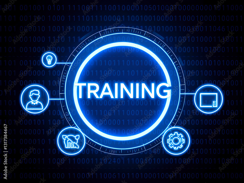 Business, Technology, Internet and network concept. Coaching mentoring education business training development E-learning concept.