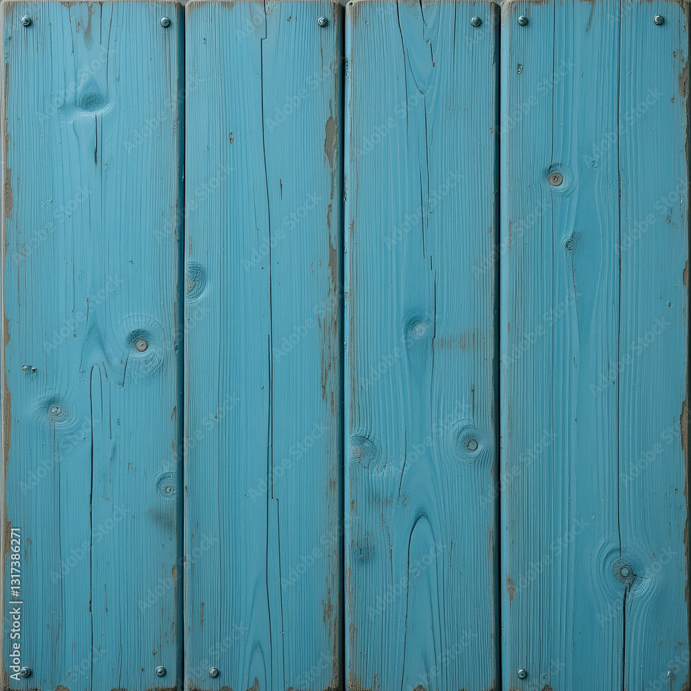 Weathered blue-green wooden board with unique character and history. Weathered blue-green wooden board with unique character and history.