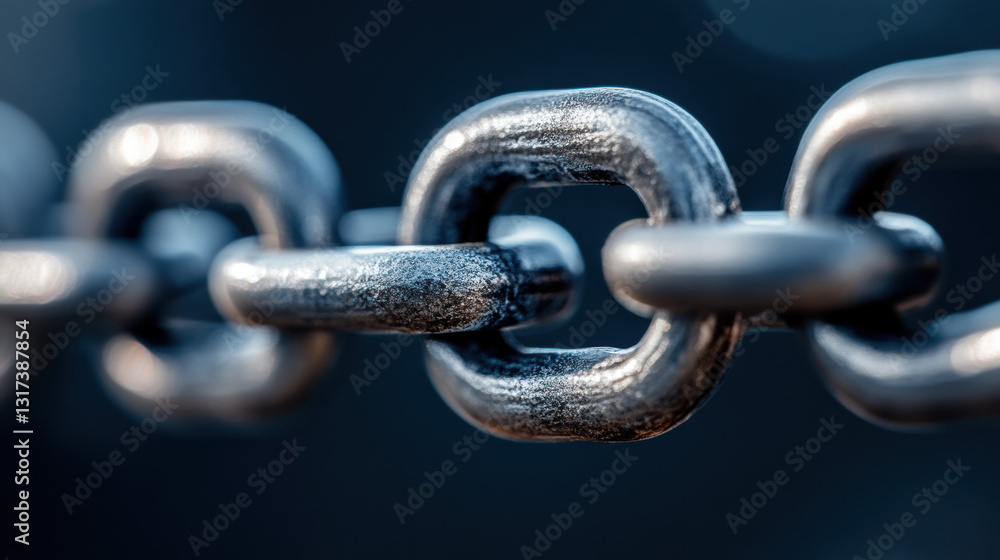 Conceptual chain symbolizing blockchain technology in a minimalist setting highlighting digital innovation Conceptual chain symbolizing blockchain technology in a minimalist setting highlighting digital innovation