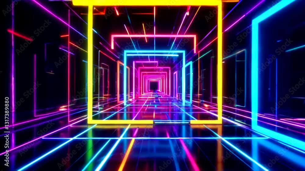 Abstract digital technology background with glowing lights and dynamic patterns Abstract digital technology background with glowing lights and dynamic patterns